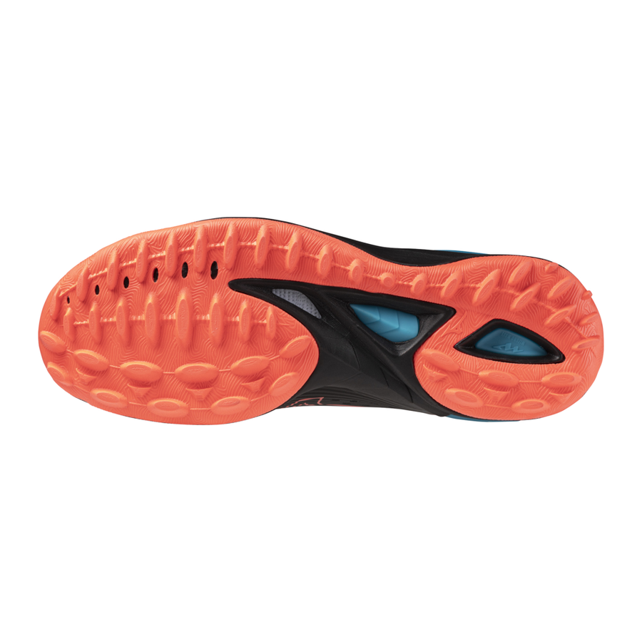 Mizuno WAVE LEOPARDUS Black/Neon Flame/Peacock Blue